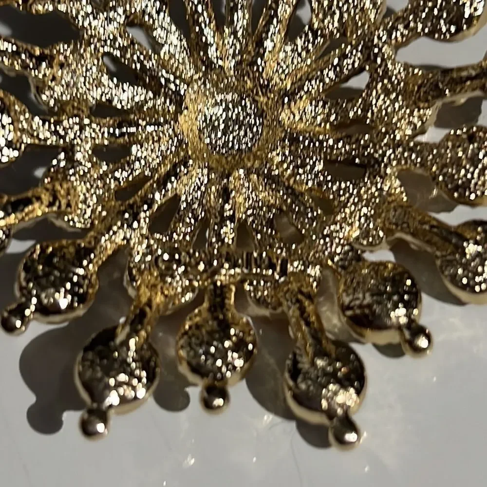 Vintage Gold Tone Sarah Coventry Brooch with Blue, Green, and Red Decoration